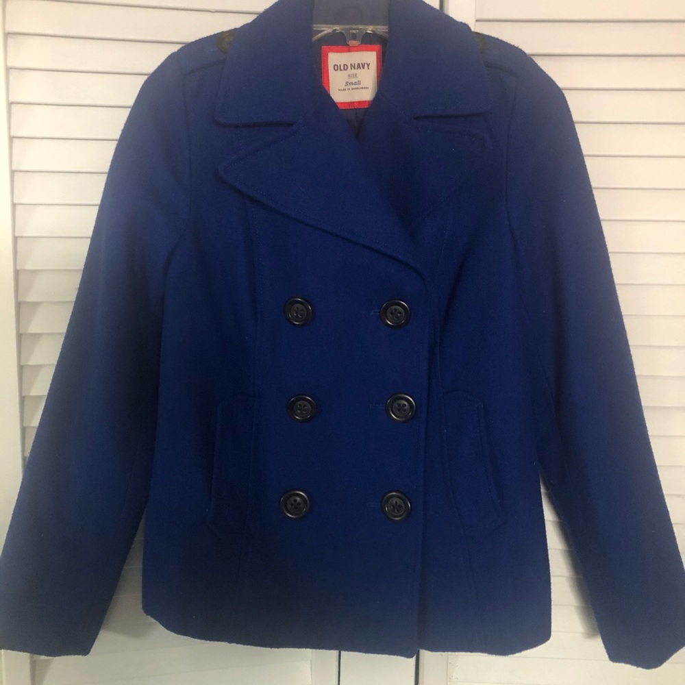 Old Navy royal blue dress coat